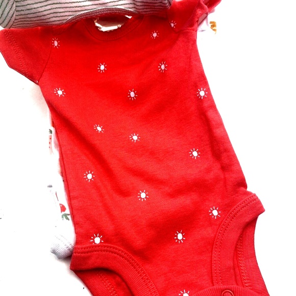 Baby Bodysuit Set Size Newborn NB Girls 3pc Snap buttons Children Kids One piece - Picture 3 of 7